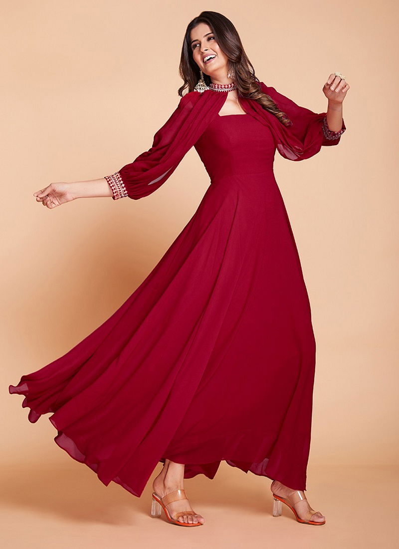 SINGKB244RED Wedding Wear Gown Catalog